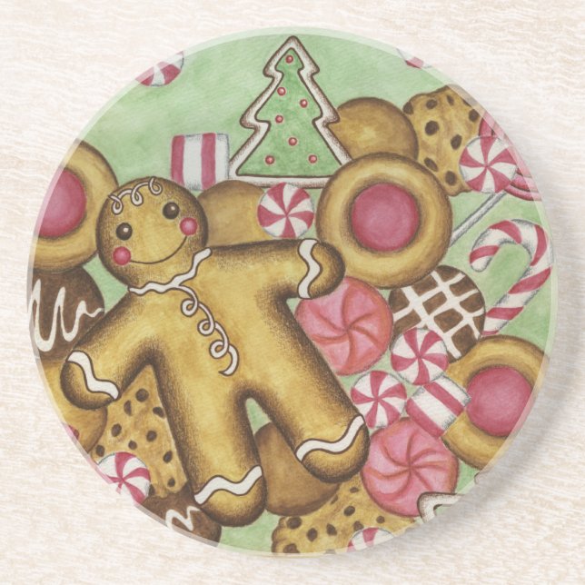 Porta-copos Gingercake Cookies Natal Gift  (Frente)