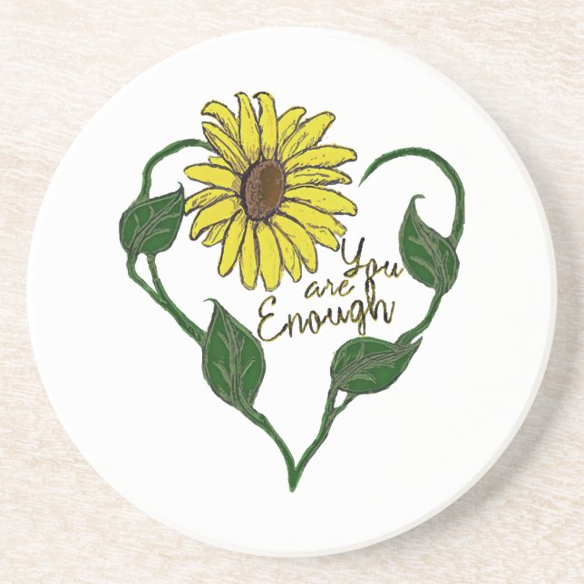 Porta-copos Girassol, você é suficiente (Frente)