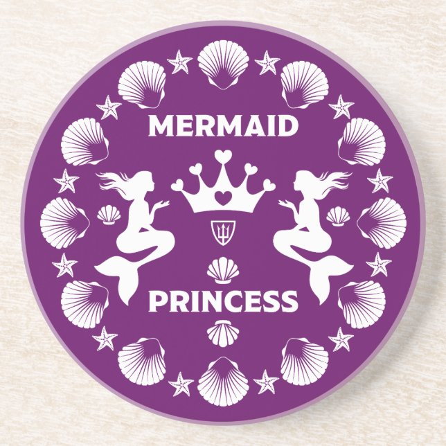 Porta-copos Girl Mermaid Princess (Frente)