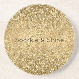 Porta-copos Glitzy Dourado Glam Glitter Sparkle