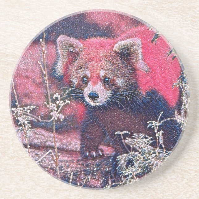 Porta-copos GlitzyAnimal_RedPanda_005 (Frente)