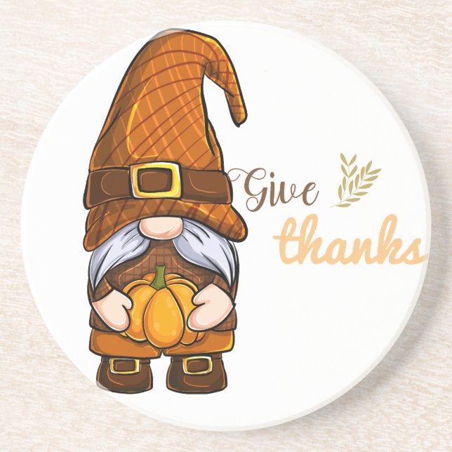 Porta-copos Gnomos dá obrigados (Frente)