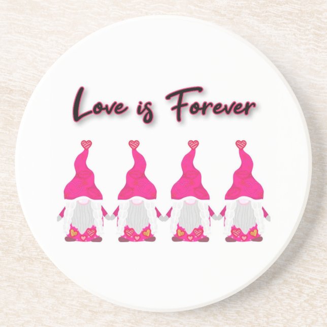 Porta-copos Gnomos namorados (Frente)