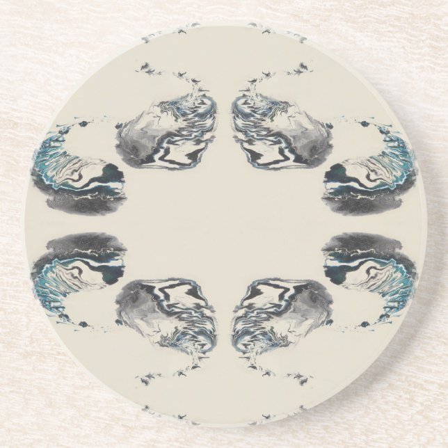 Porta-copos Go With the Flow - Acrylic Pouring (Frente)