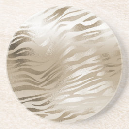 Porta-copos Gold Zebra & Leopard Print Ombre