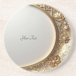 Porta-copos Golden Ornate Frame Sandstone Coaster