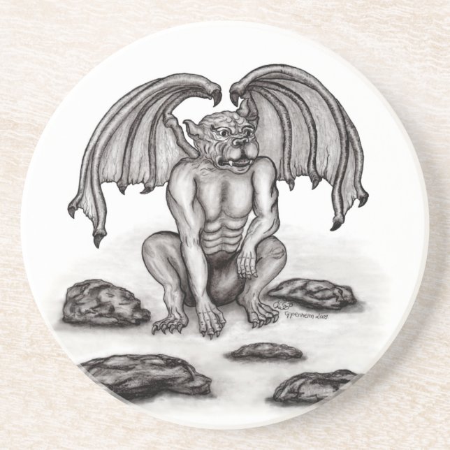 Porta-copos Golem Gargoyle (Frente)