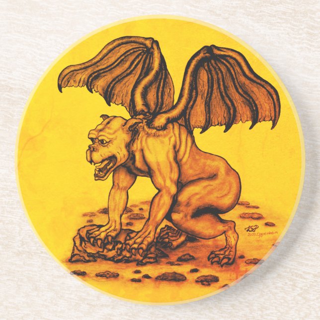 Porta-copos Golem Gargoyle (Frente)