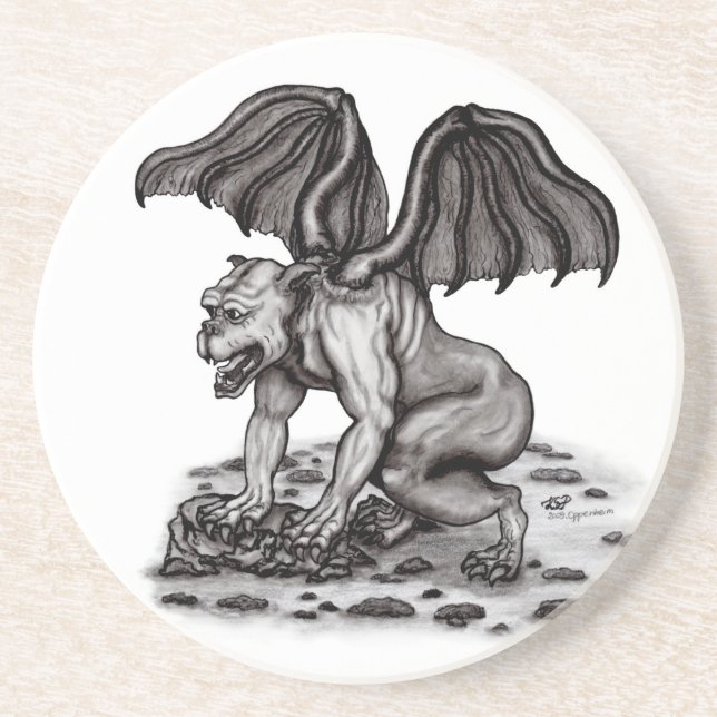 Porta-copos Golem Gargoyle (Frente)