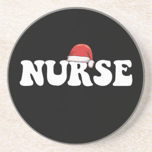 Porta-copos Gorro de Papai Noel de Natal Enfermagem