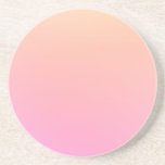 Porta-copos Gradiente de pêssego e rosa<br><div class="desc">Pêssego brilhante e cor cor cor-de-rosa.</div>