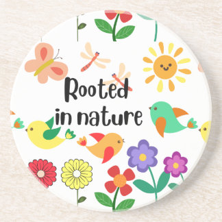 Porta-copos Gráfico inspirado no ambiente "enraizado na nature