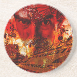 Porta-copos Grafite Vermelho