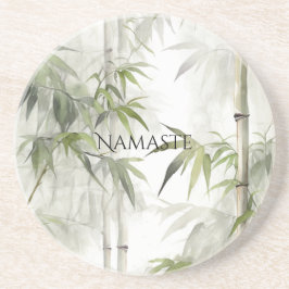 Porta-copos Green Bamboo Mindfulness Yoga