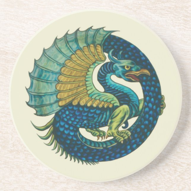 Porta copos Griffin de William De Morgan (Frente)