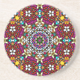 Porta-copos Groovy Heavenly Flower Power Sandstone Coaster