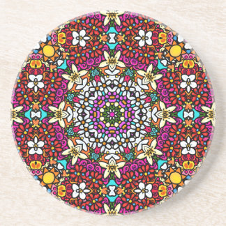 Porta-copos Groovy Heavenly Flower Power Suporte de Arenito