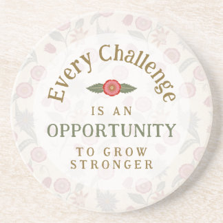 Porta-copos "Grow Stronger" Affirmation