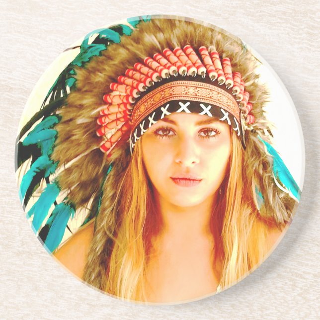 Porta-copos Guerreiro indiano (Frente)