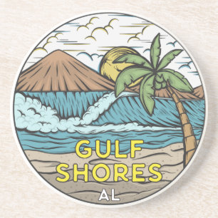 Porta-copos Gulf Shores Alabama Vintage