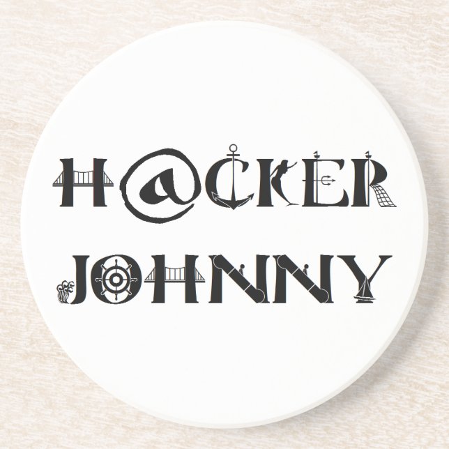 Porta-copos hacker Johnny (Frente)