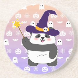 Porta-copos Halloween Cute Baby Panda Witic Wand
