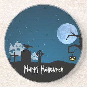 Porta-copos Halloween Fantasmas em Graveyard