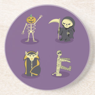 Porta-copos Halloween Skeleton Dracula Mummy Grim Reaper