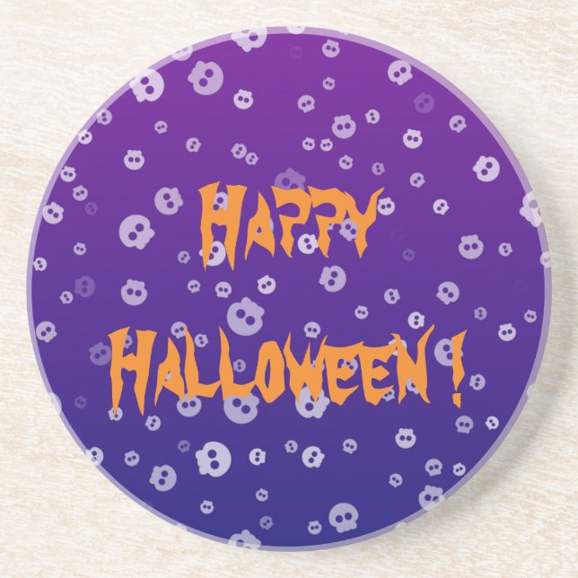 Porta-copos Halloween Skulls (Frente)