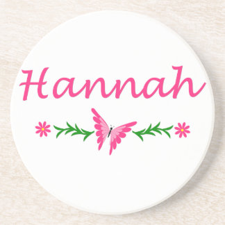 Porta-copos Hannah (borboleta cor-de-rosa)