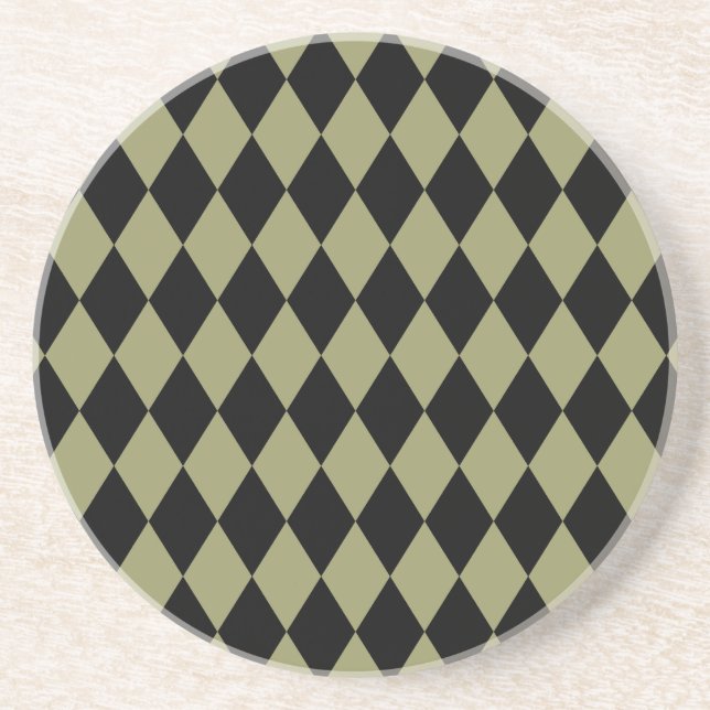 Porta-copos Harlequin Avocado e Black (Frente)