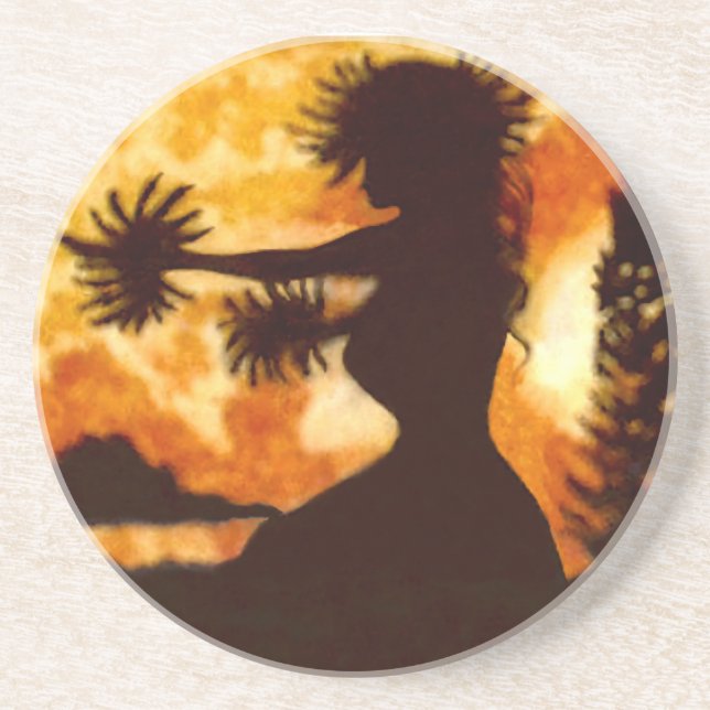 Porta-copos Hawiian Hula Dancer (Frente)