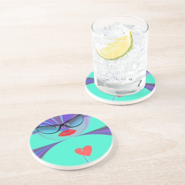 Porta-copos Heart Selfie (Lateral)