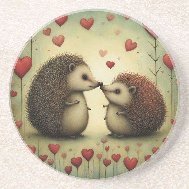 Porta-copos Hedgehog Love 1 (Frente)
