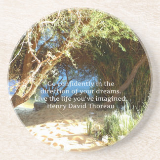Porta-copos Henry David Thoreau Cotação do Sonho Motivacional