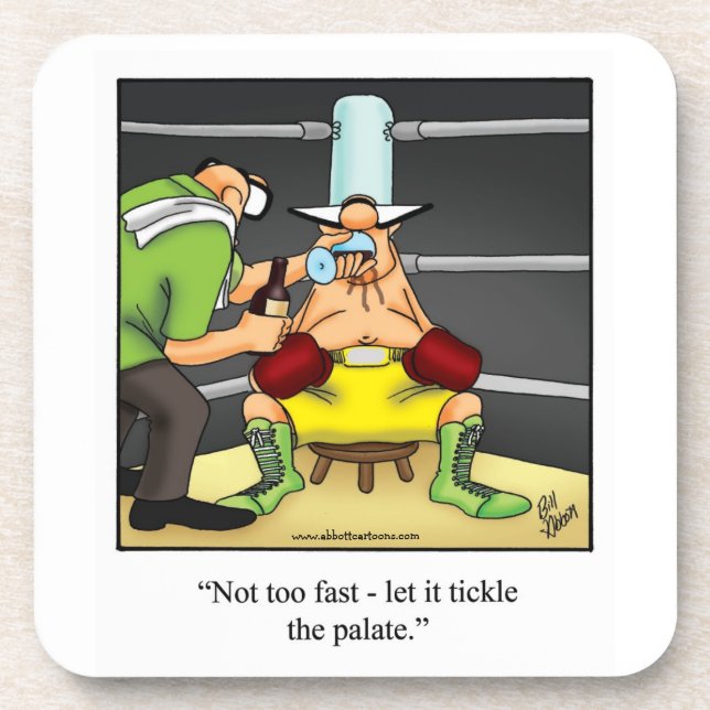 Porta copos Hillariana de Humor do Vinho (Frente)