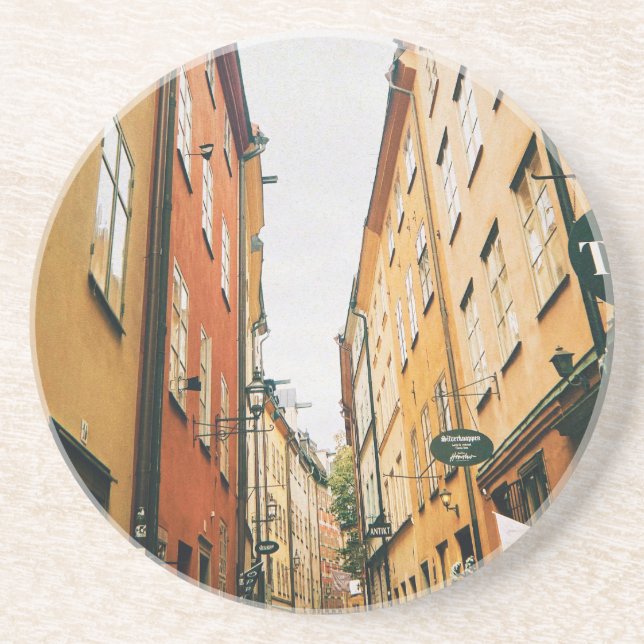 Porta-copos Histórica Gamla Stan, Cidade Antiga de Estocolmo (Frente)