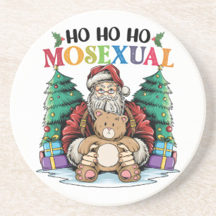 Porta-copos Ho Ho Ho Mossexual Papai Noel Gay Natal LGBTQ Gay