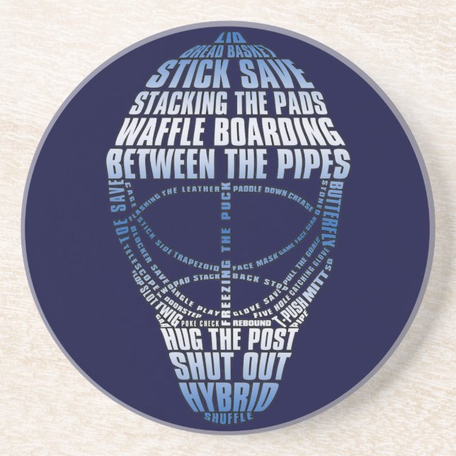 Porta copos Hockey Goalie Mask (Frente)