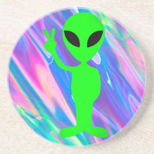 Porta-copos holograma de alienígena