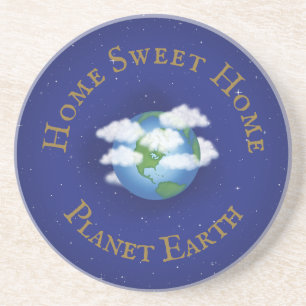 Porta-copos "Home Sweet Home Planet Earth" Astronomia Whimsica