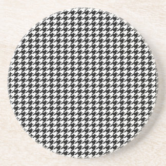Porta-copos Houndstooth preto