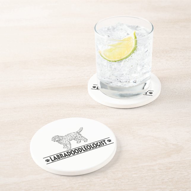 Porta-copos Humorous Labradoodle (Lateral)
