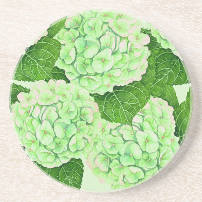 Porta-copos Hydrangea watercolor (Frente)
