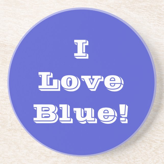 Porta copos I Love Blue (Frente)