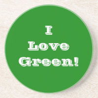 Porta copos I Love Green