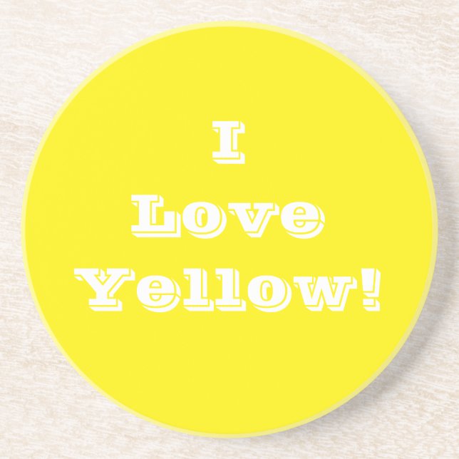 Porta copos I Love Yellow (Frente)