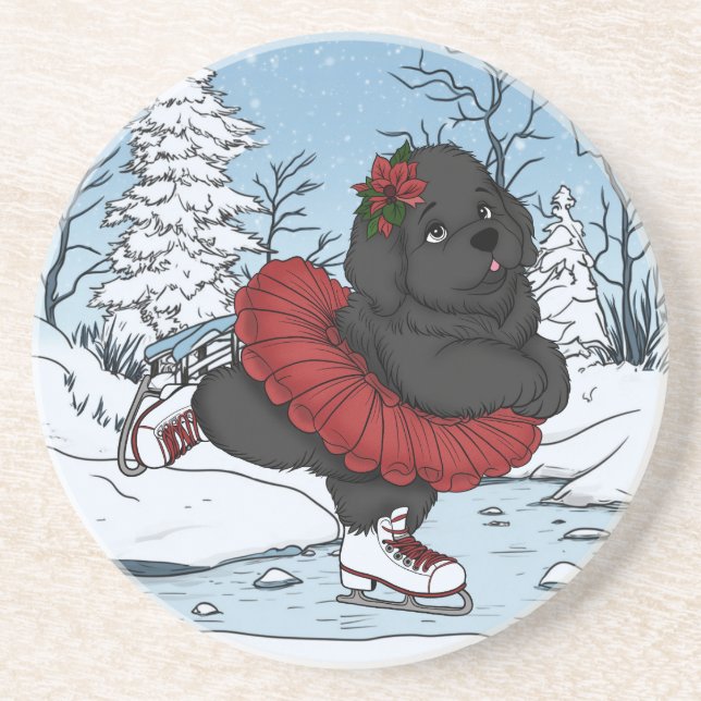 Porta-copos Icessionária Terra Nova Puppy Winter Wonderland (Frente)