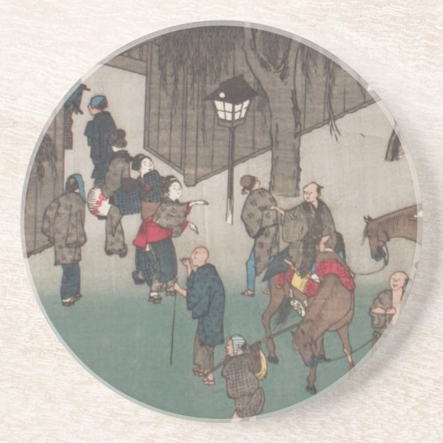 Porta copos Ichiryusai Hiroshige (Frente)