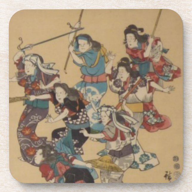 Porta copos Ichiryusai Hiroshige (Frente)